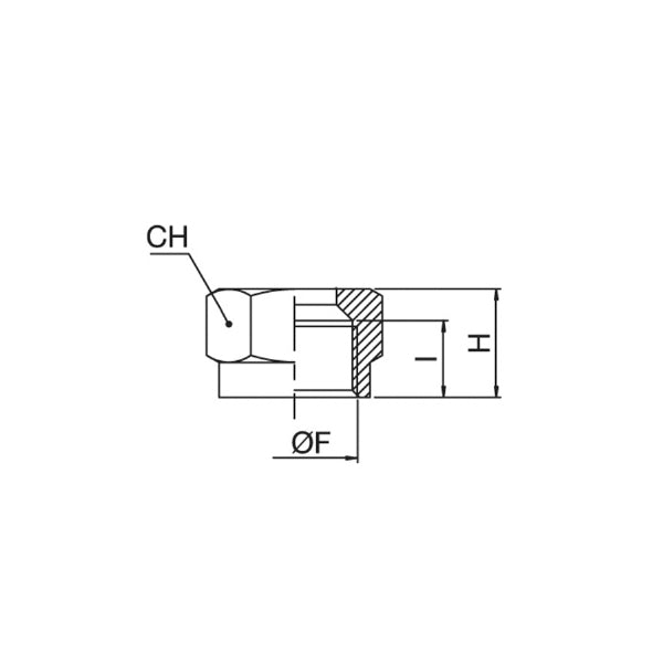 33/TF - FEMALE threaded cap - Fittings - Ani (Pack of 10pcs) 33/TF - FEMALE threaded cap - Fittings - Ani (Pack of 10pcs)